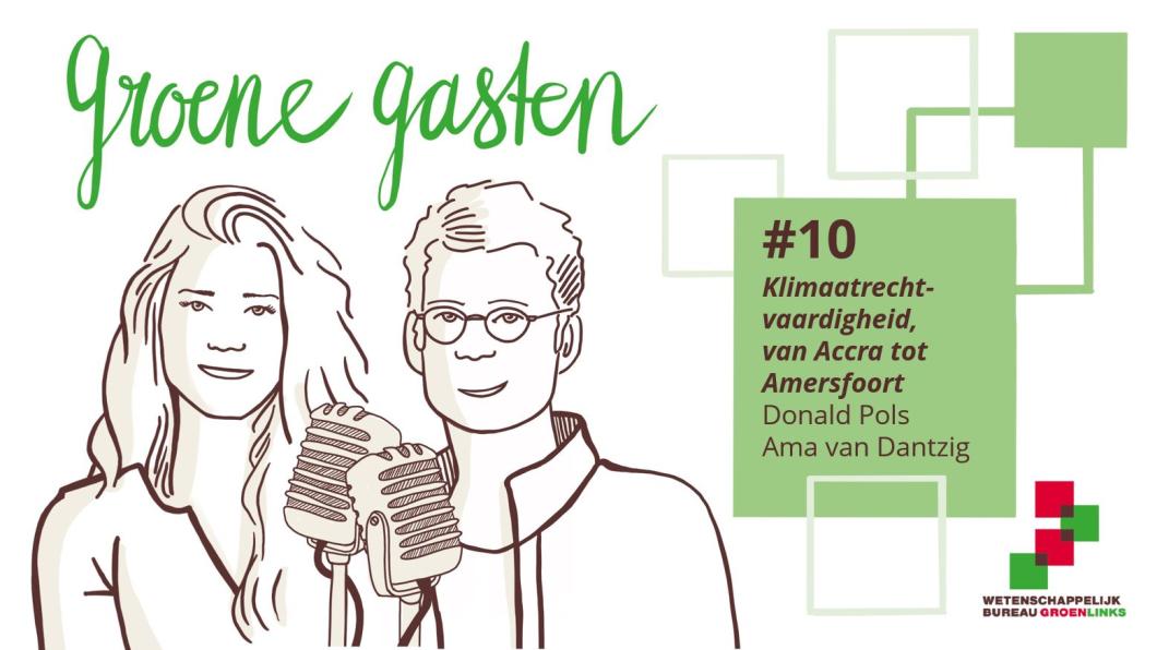 Illustratie bij podcast groene gasten aflevering 10: Klimaatrechtvaardigheid, van Accra tot Amersfoort