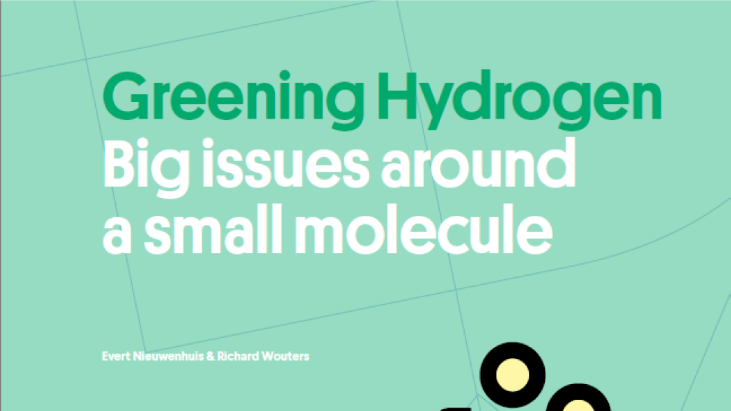 Greening hydrogen - cover