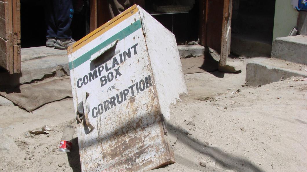 klachtenbox corruptie