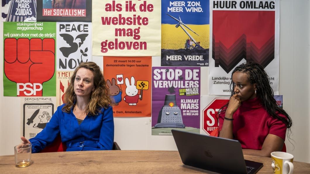 Noortje Thijssen en Rania Ali.