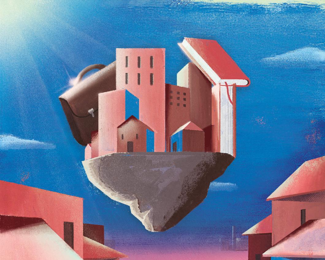 Cover zomereditie de Helling 2021 zonder tekst over inhoud. 