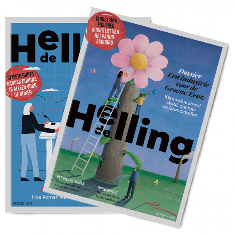 Covers van vorige edities van de Helling