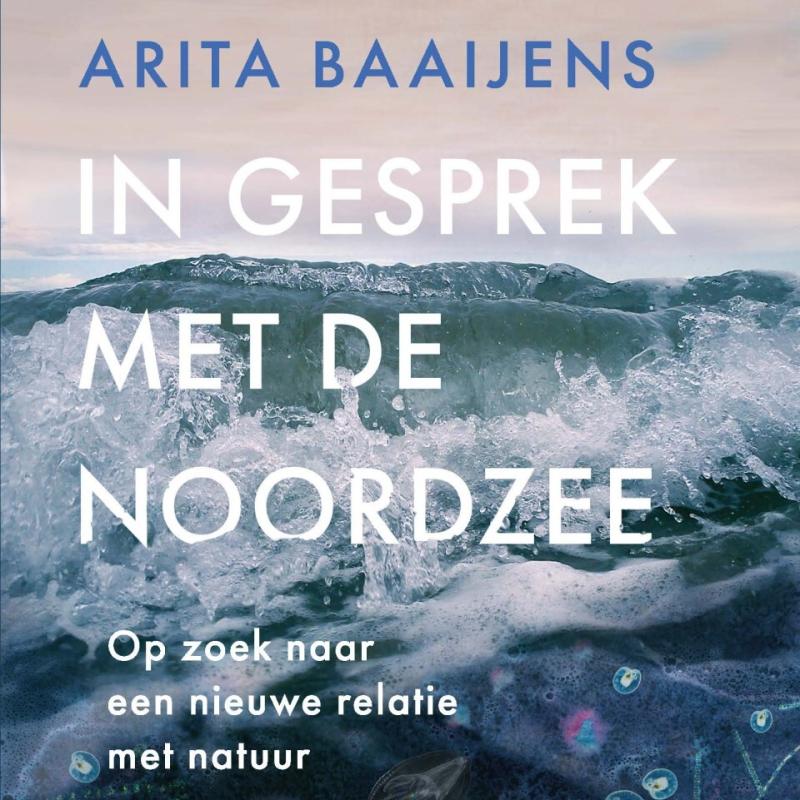 Hele cover van het boek In gesprek met de Noordzee door Arita Baaijens.