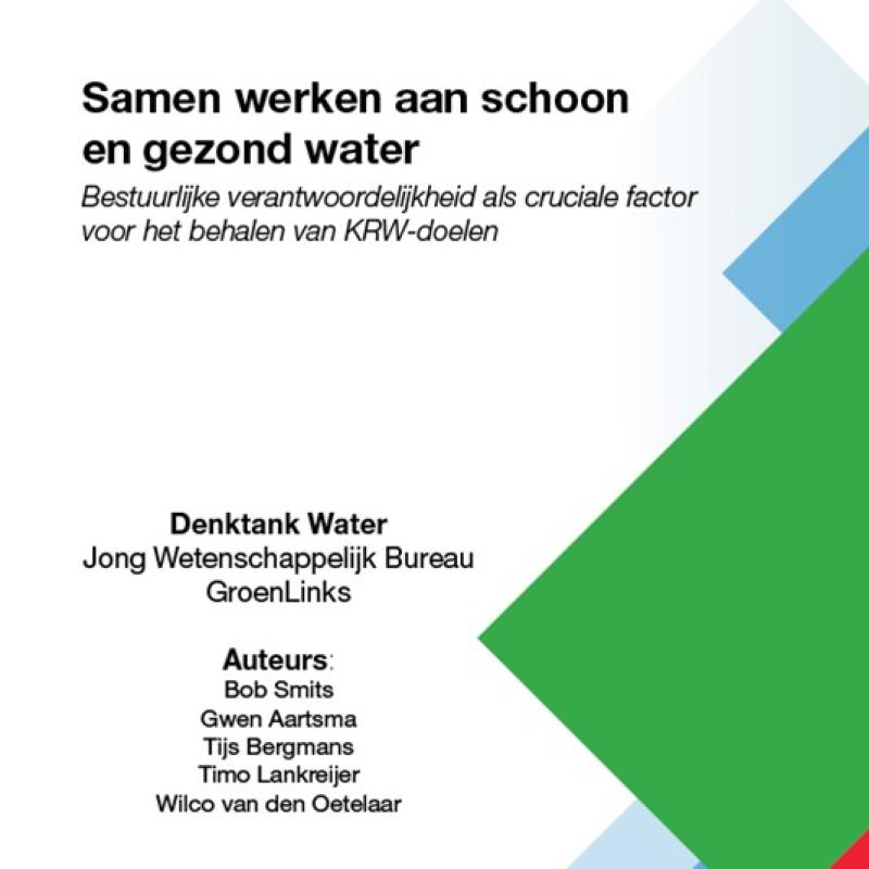 Samen werken aan schoon en gezond water - cover rapport Jong WB GroenLinks