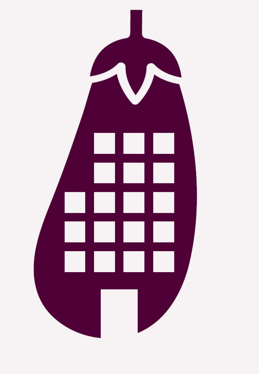 Aubergine-stadslandbouw