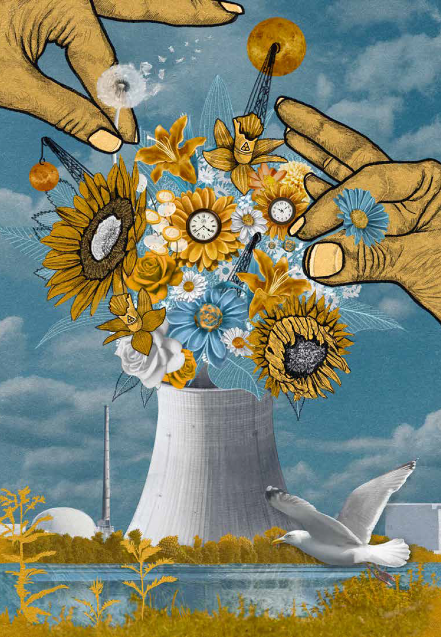 Kernenergie, bloemen, Helling