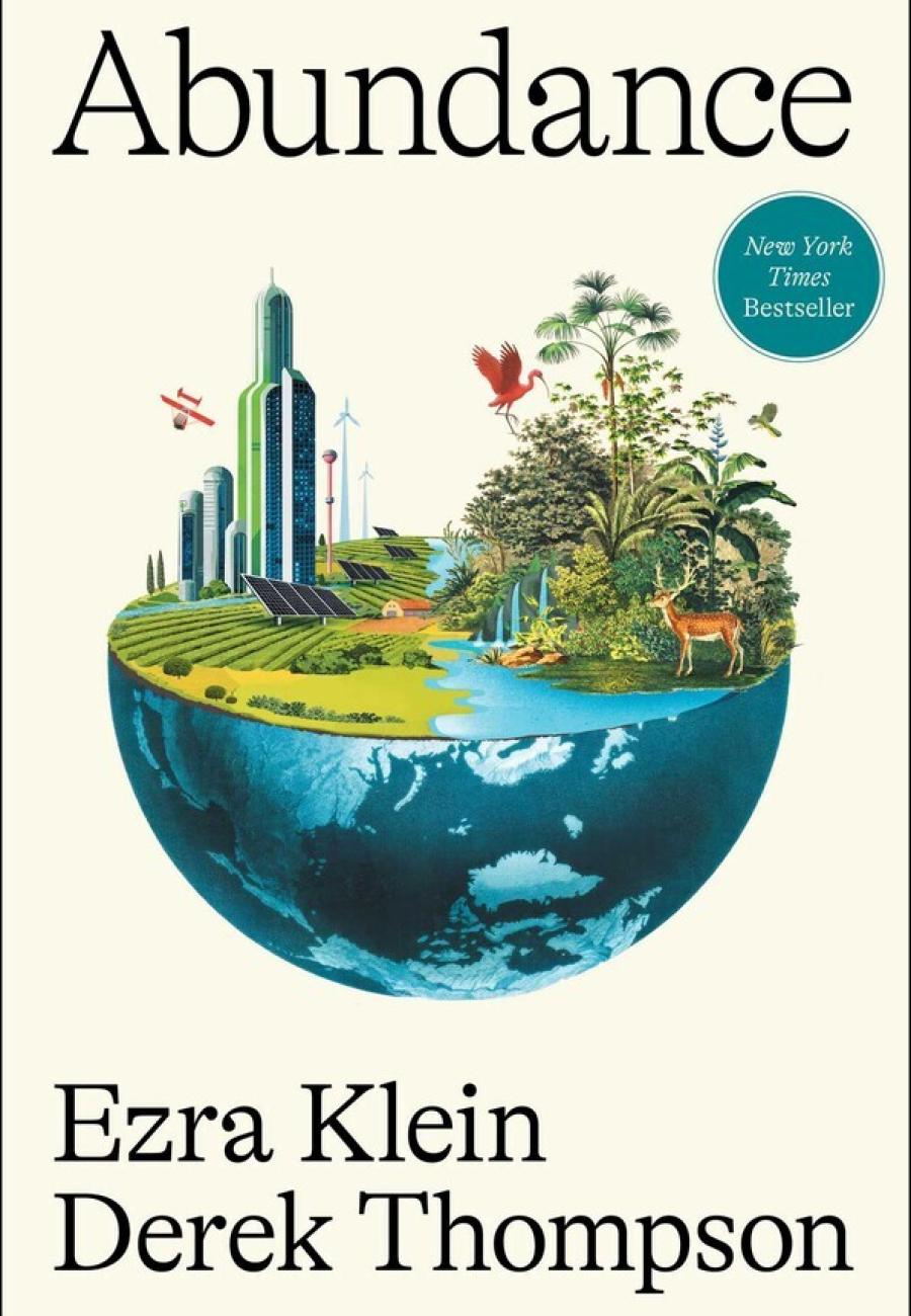 Omslag boek Abundance van Ezra Klein en Derek Thompson.