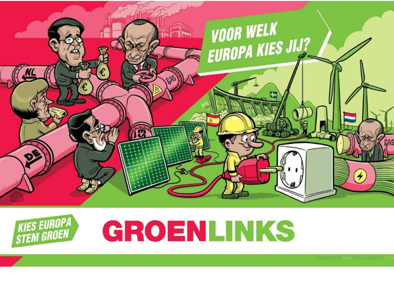 Visual uit de Europese verkiezingscampagne van 2014