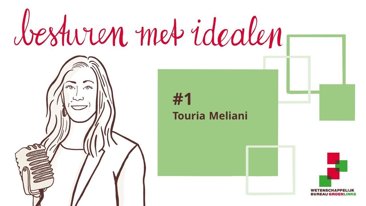 Omslagbeeld van de podcast Besturen met idealen #1 met Touria Meliani