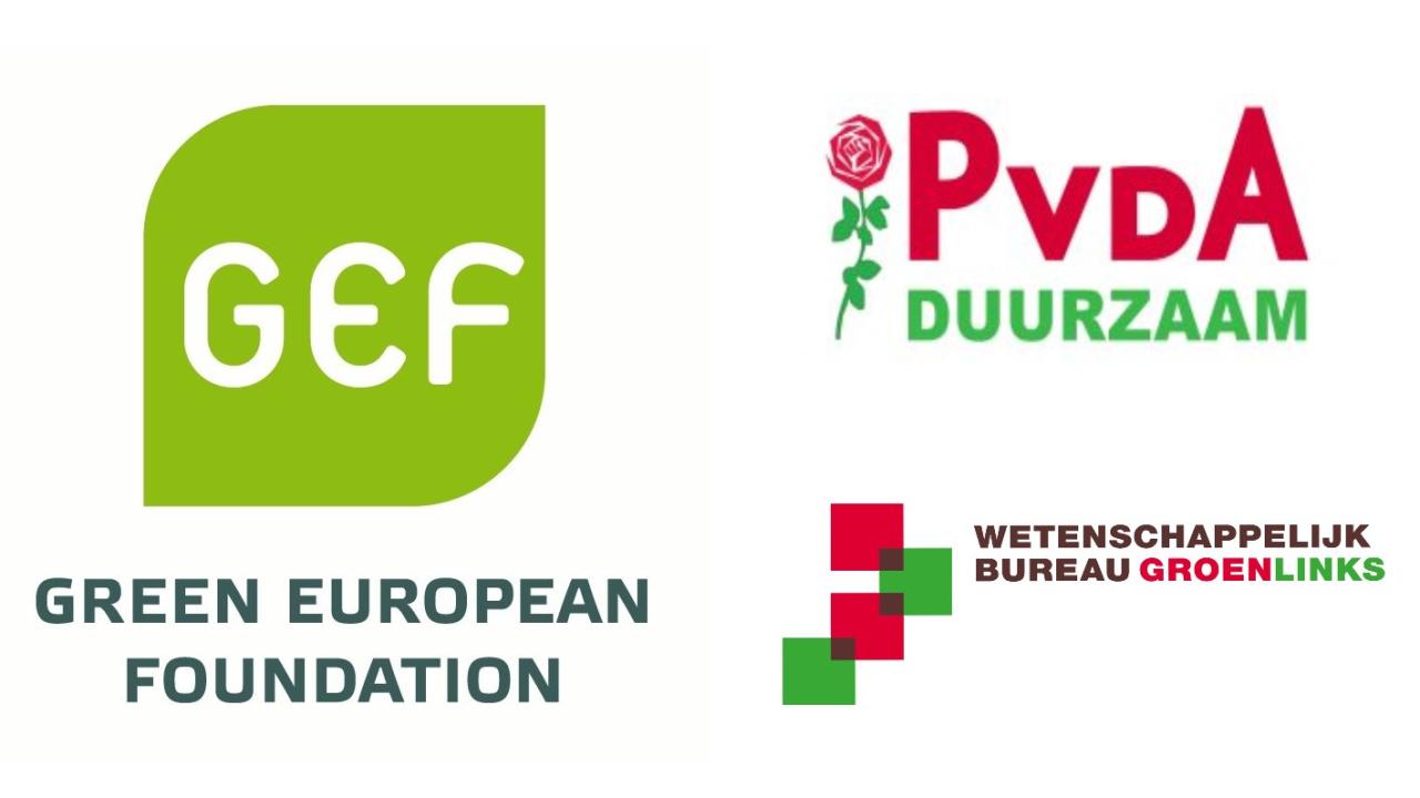 logo GEF + PvdA Duurzaam + Wetenschappelijk Bureau GroenLinks