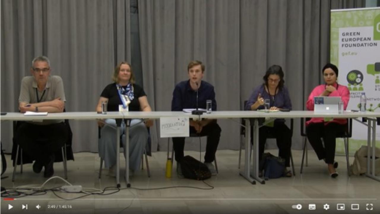 video plenary session Geopolitics of degrowth at 9th International Degrowth Conference, Zagreb